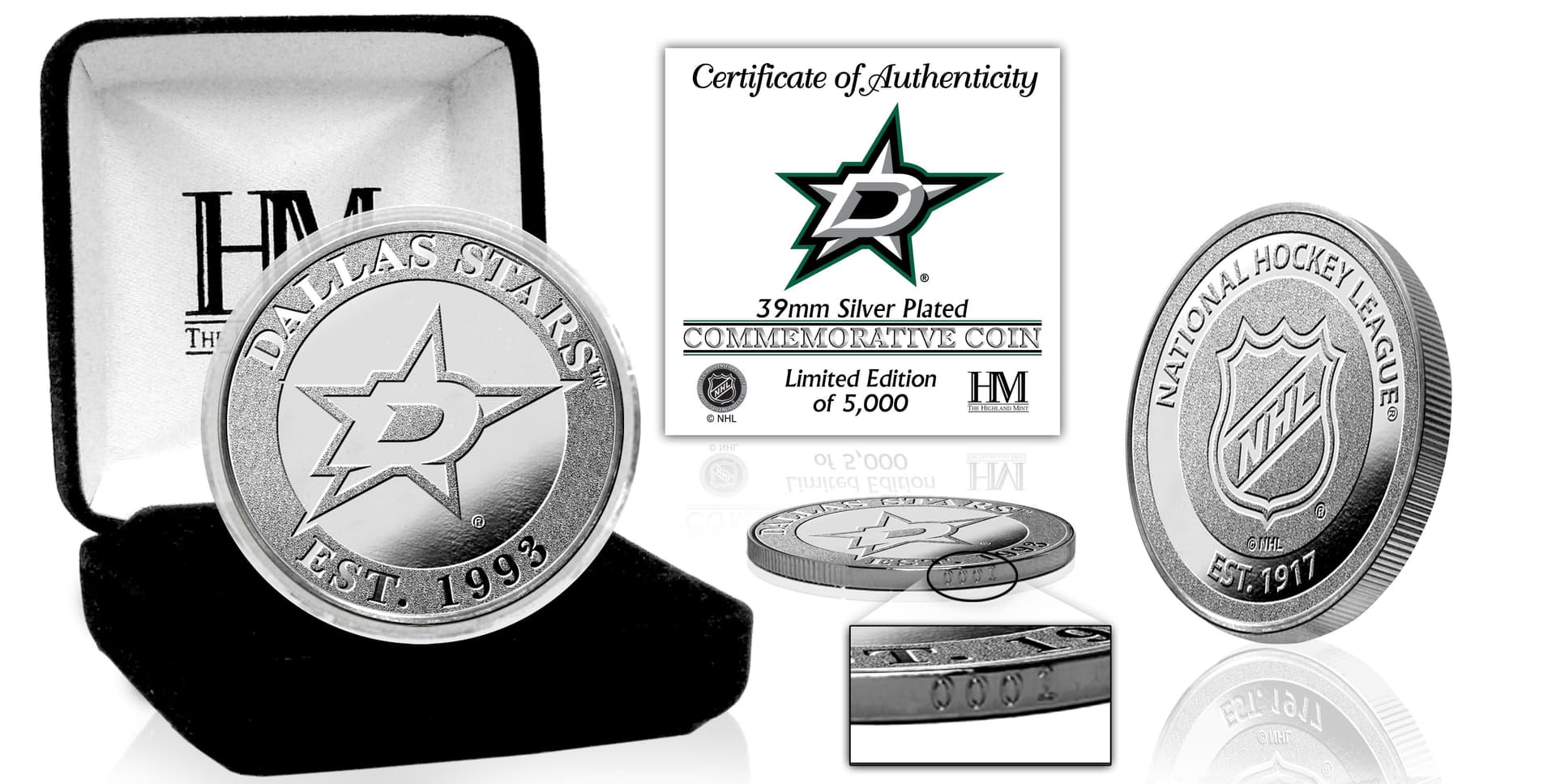Dallas Stars Silver Coin