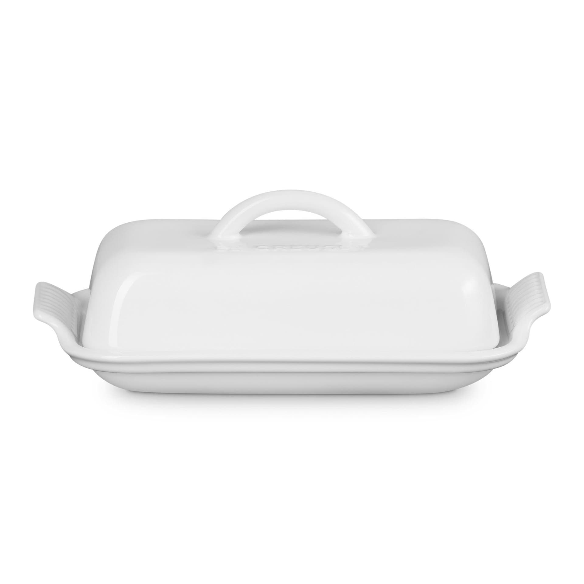 Heritage Butter Dish White