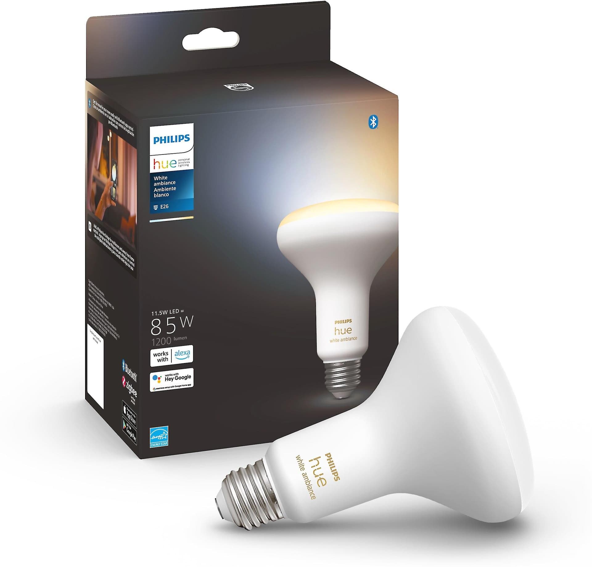 Philips Hue White Ambiance BR30 Bulb (1200 lumens)
