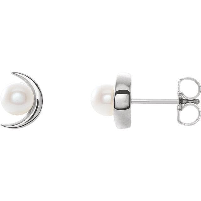 Sterling Silver Freshwater Cultured Pearl Earrings