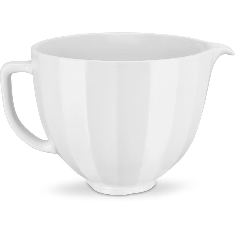 5-Qt. Ceramic Bowl for Tilt-Head Stand Mixers, White Shell