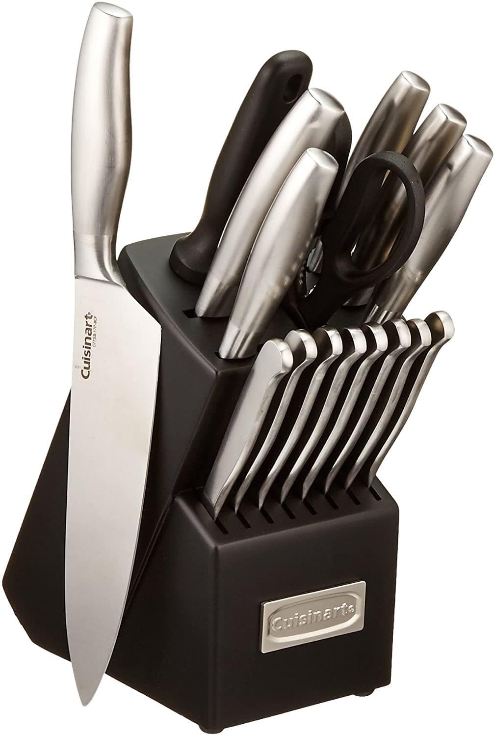 17 Piece Stainless Steel Knife Block Set