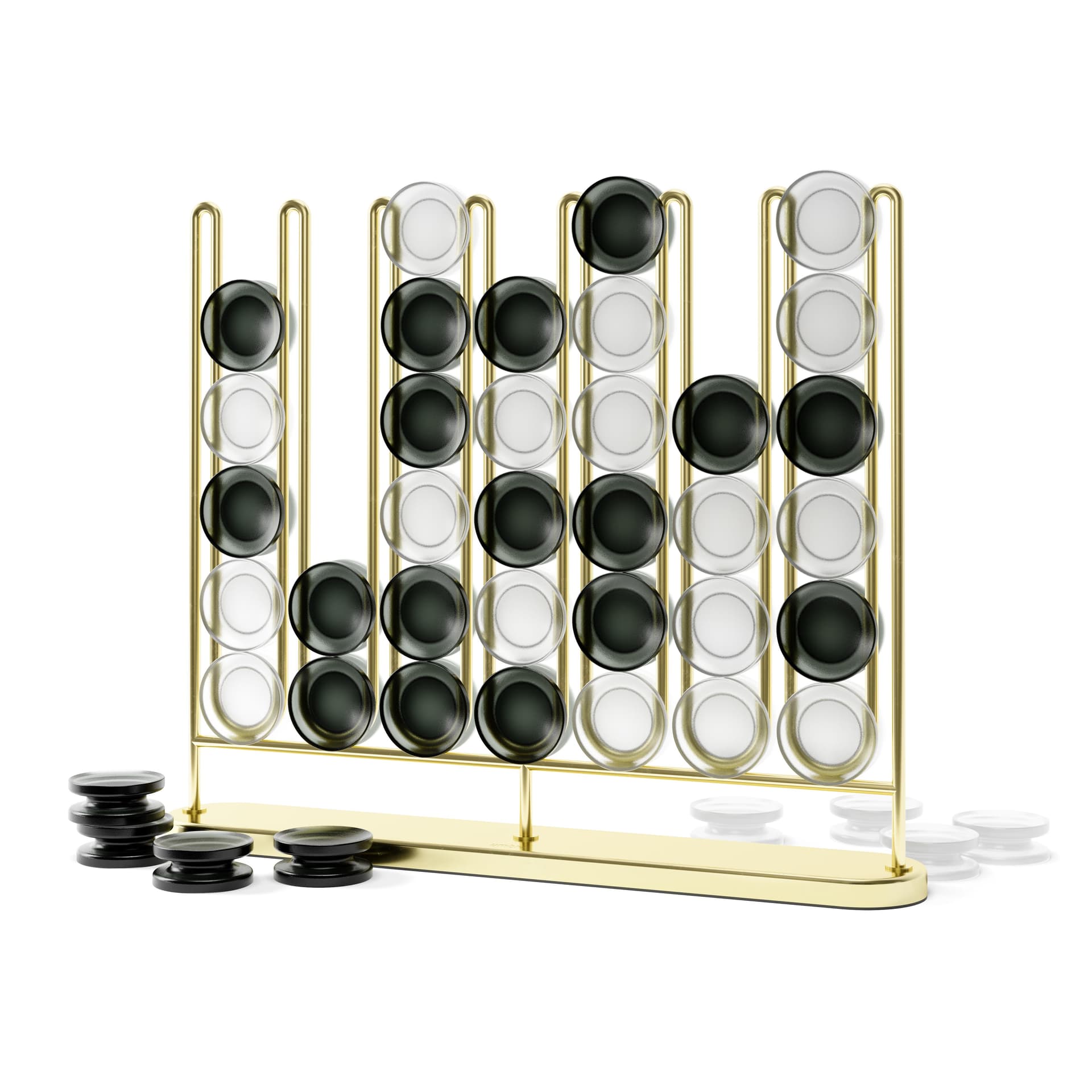 Stax 4-in-a-Row Game Brass