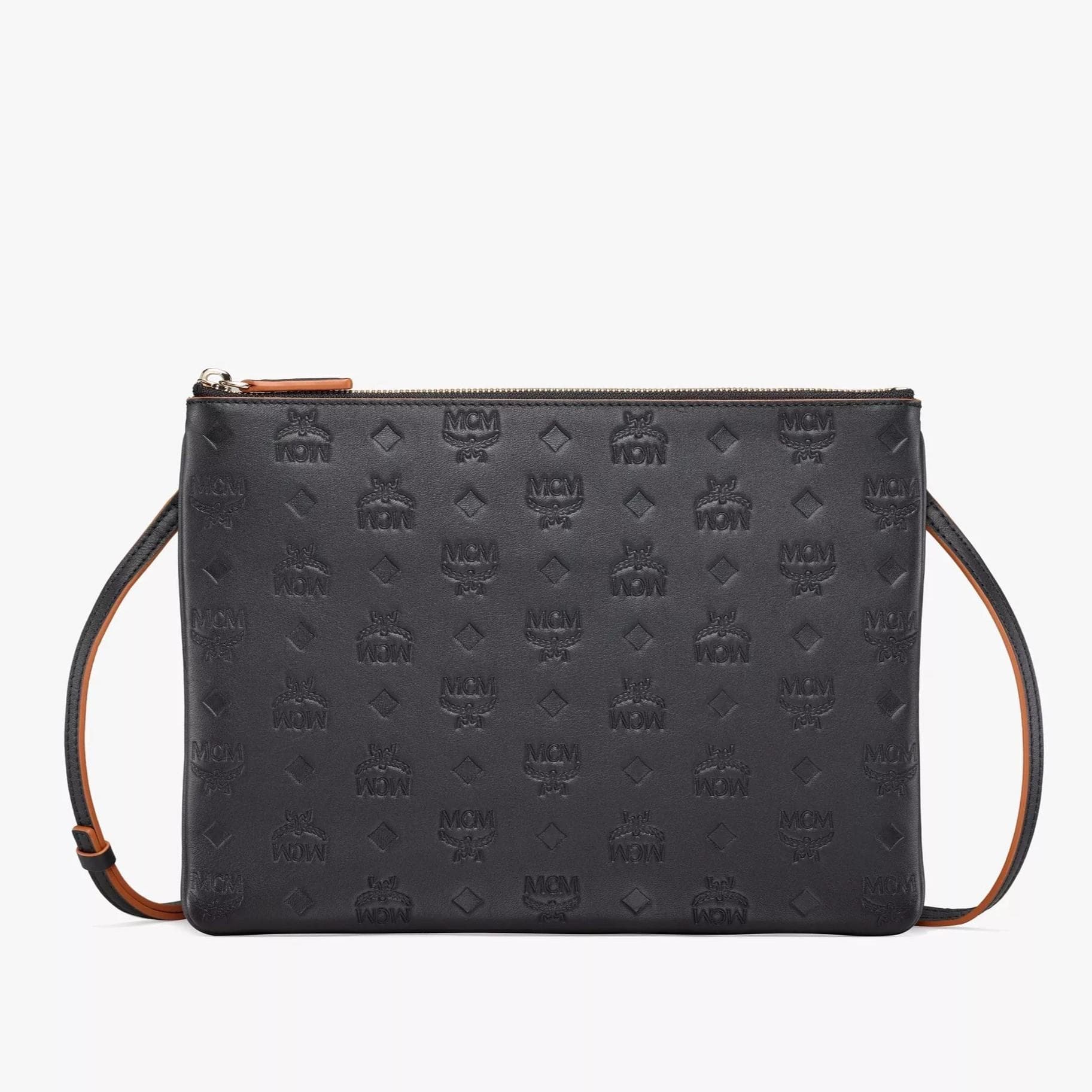 Aren Crossbody Pouch in Monogram Leather Size Medium