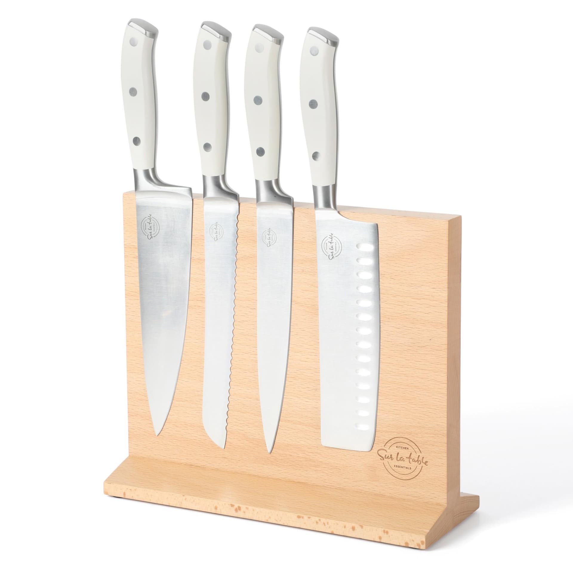 Taing Kitchen 5 pc Cutlery Set w/ Beechwood Stand