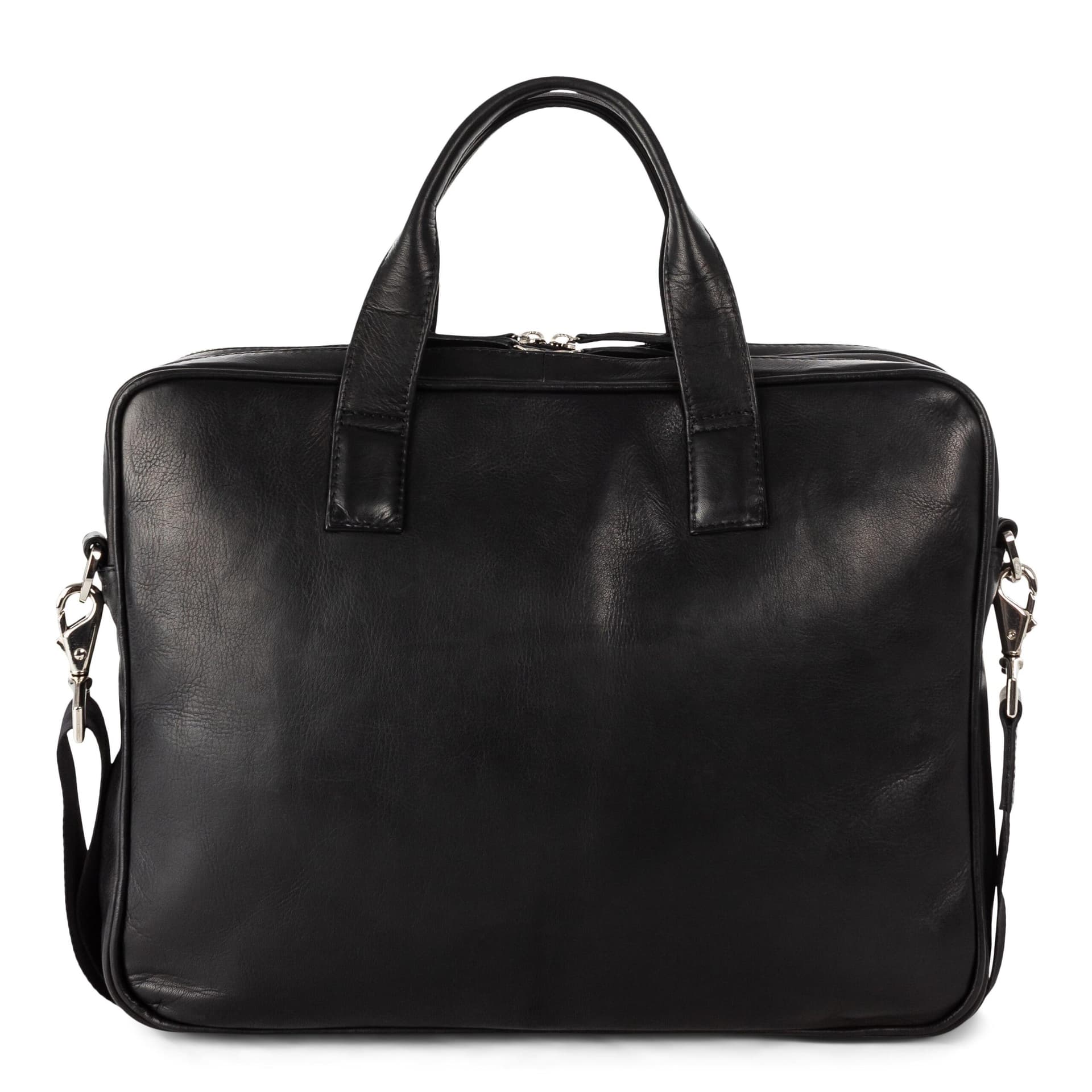 Colombian Leather Executive Briefcase-Black