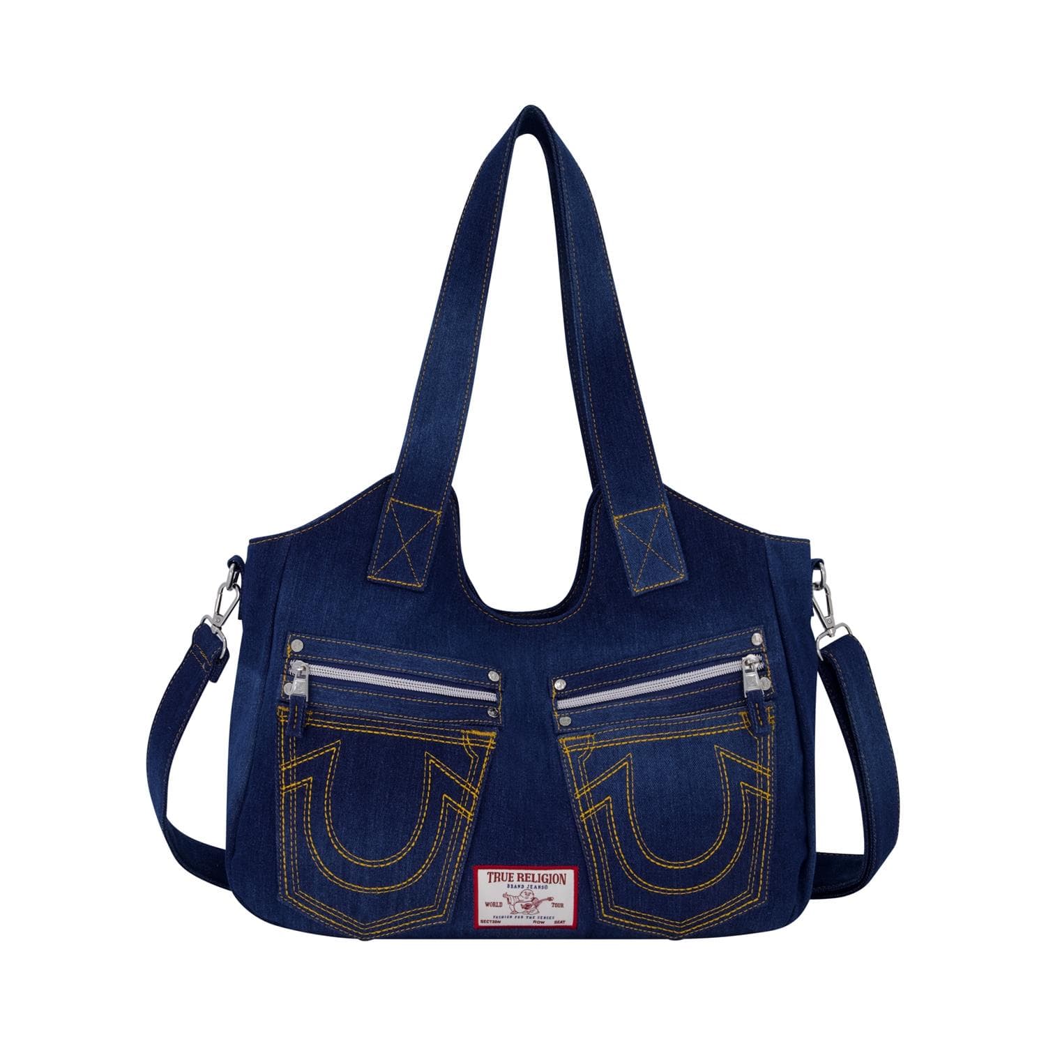 Horseshoe Stitch Satchel Size 13x15x5