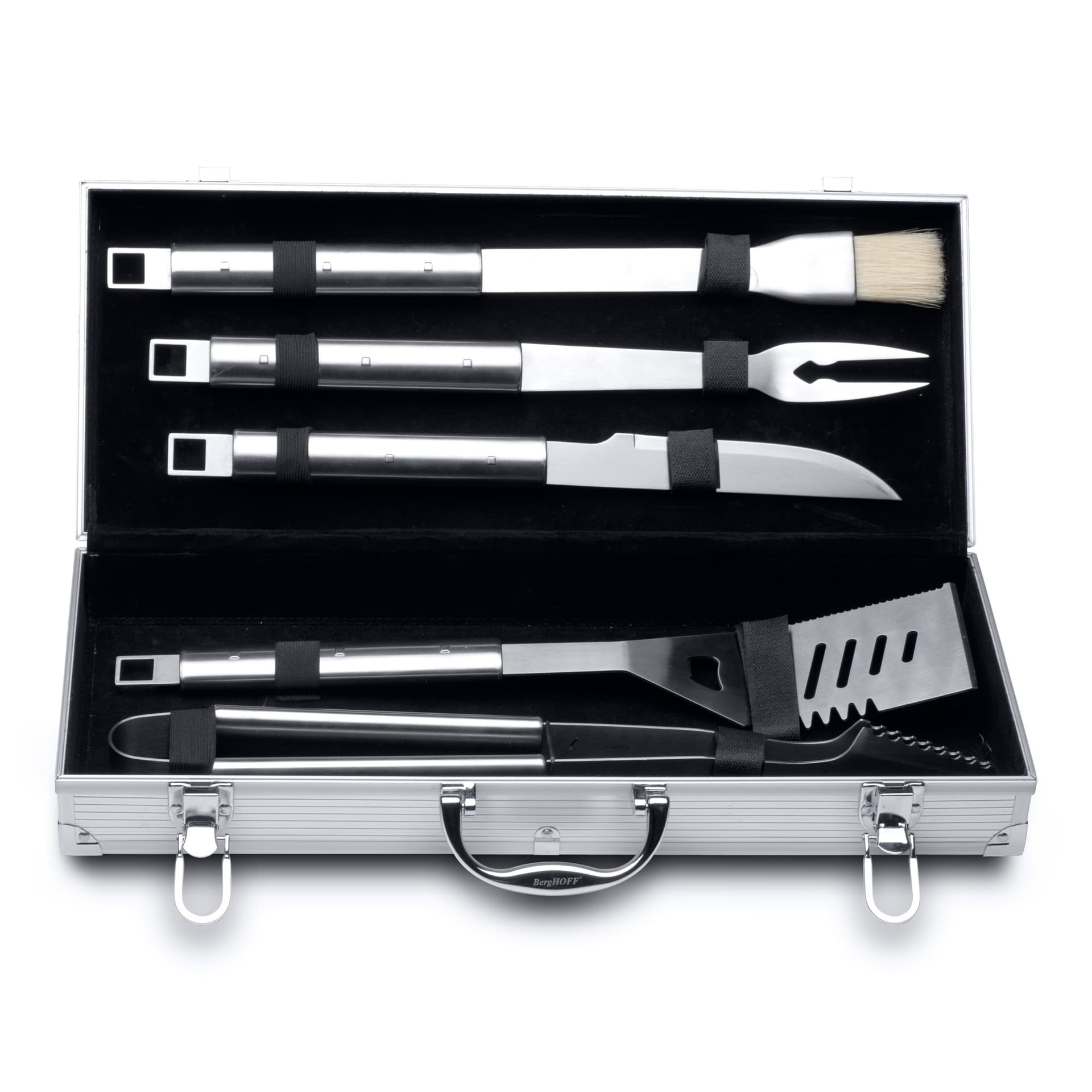 Essentials 6pc 18/10 SS BBQ Set/Case, Cubo