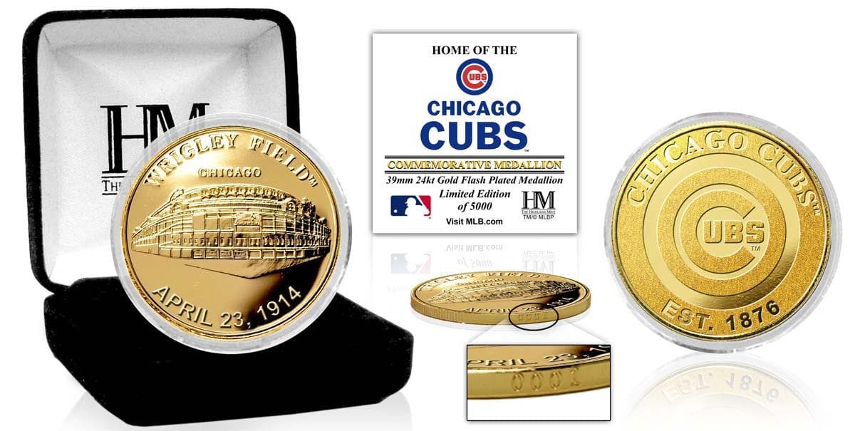 Chicago Cubs "Stadium" Gold Coin