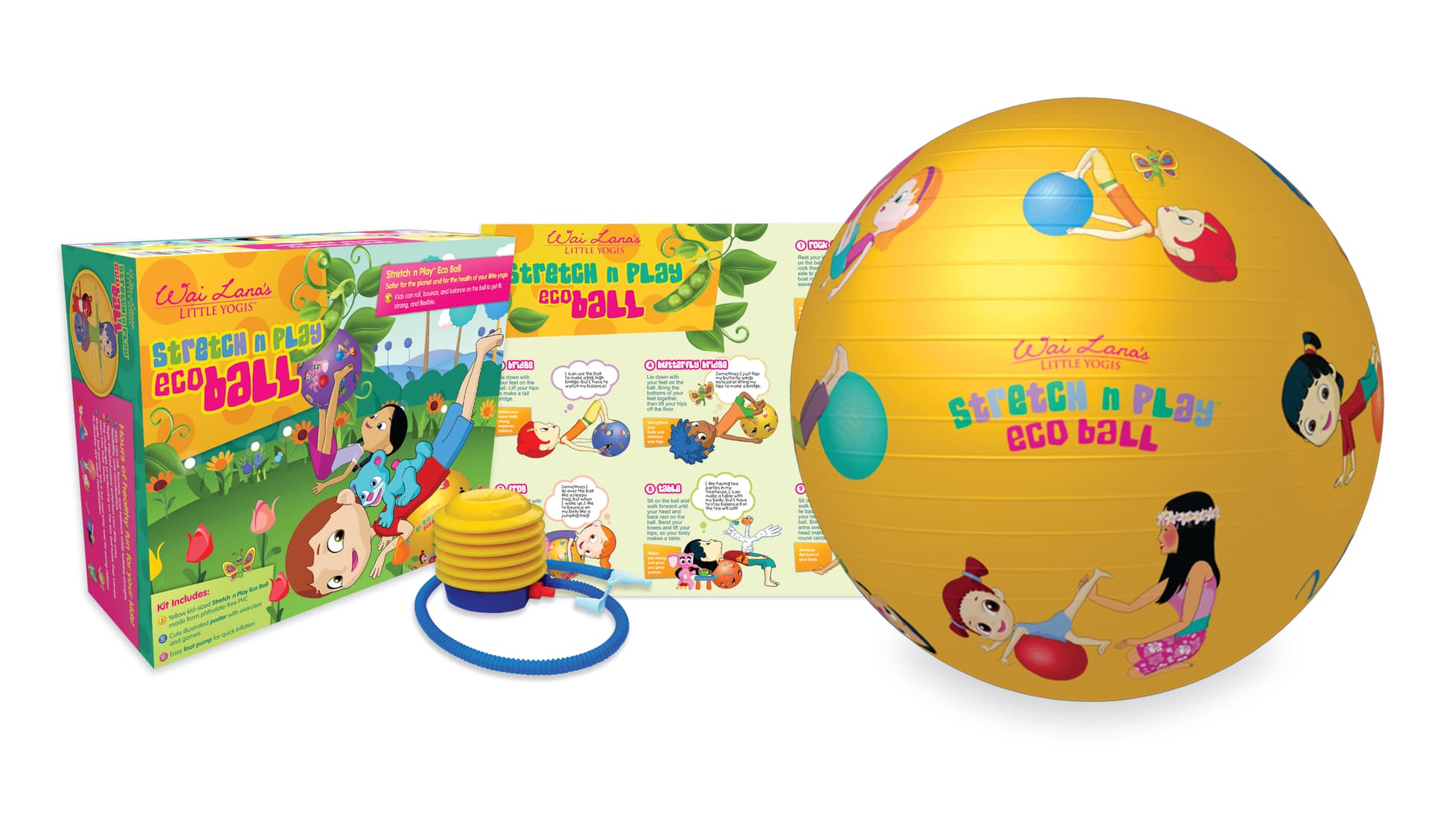 Little Yogi's Stretch 'n Play Eco Ball Kit