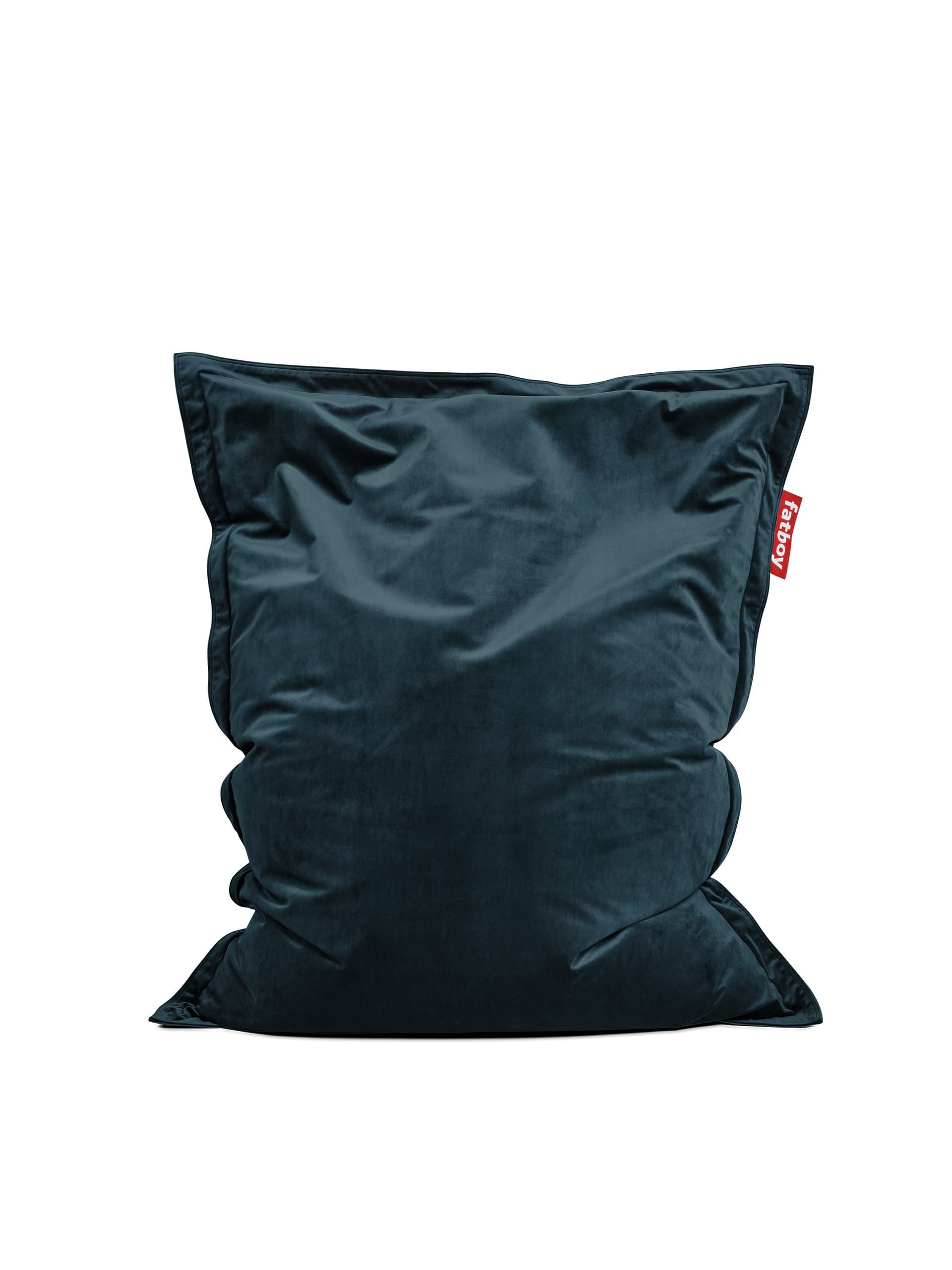 Original Slim Velvet Bean Bag - Petrol (Recycled Velvet)