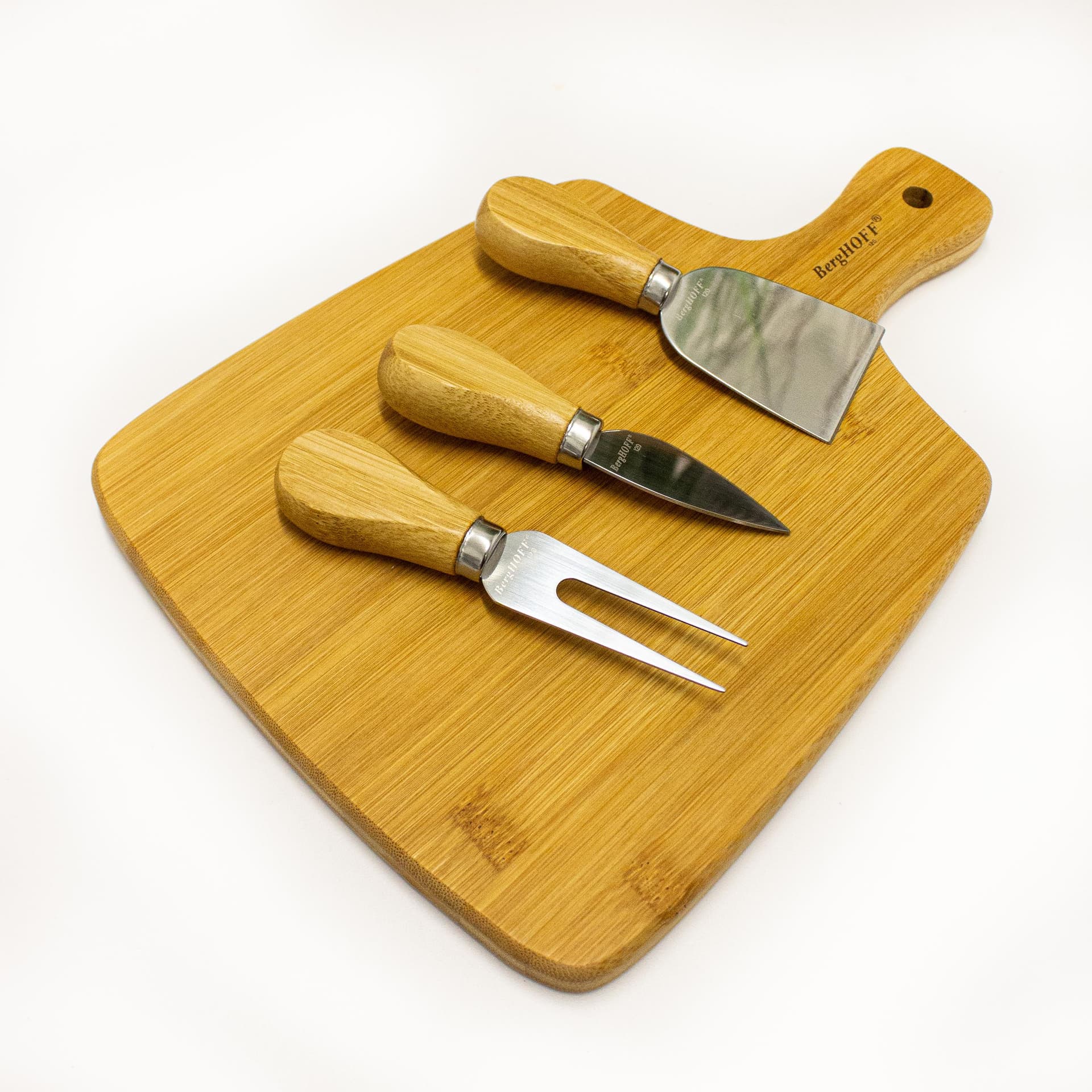 Bamboo Paddle Cutting Board, 11x7.9x1.5"