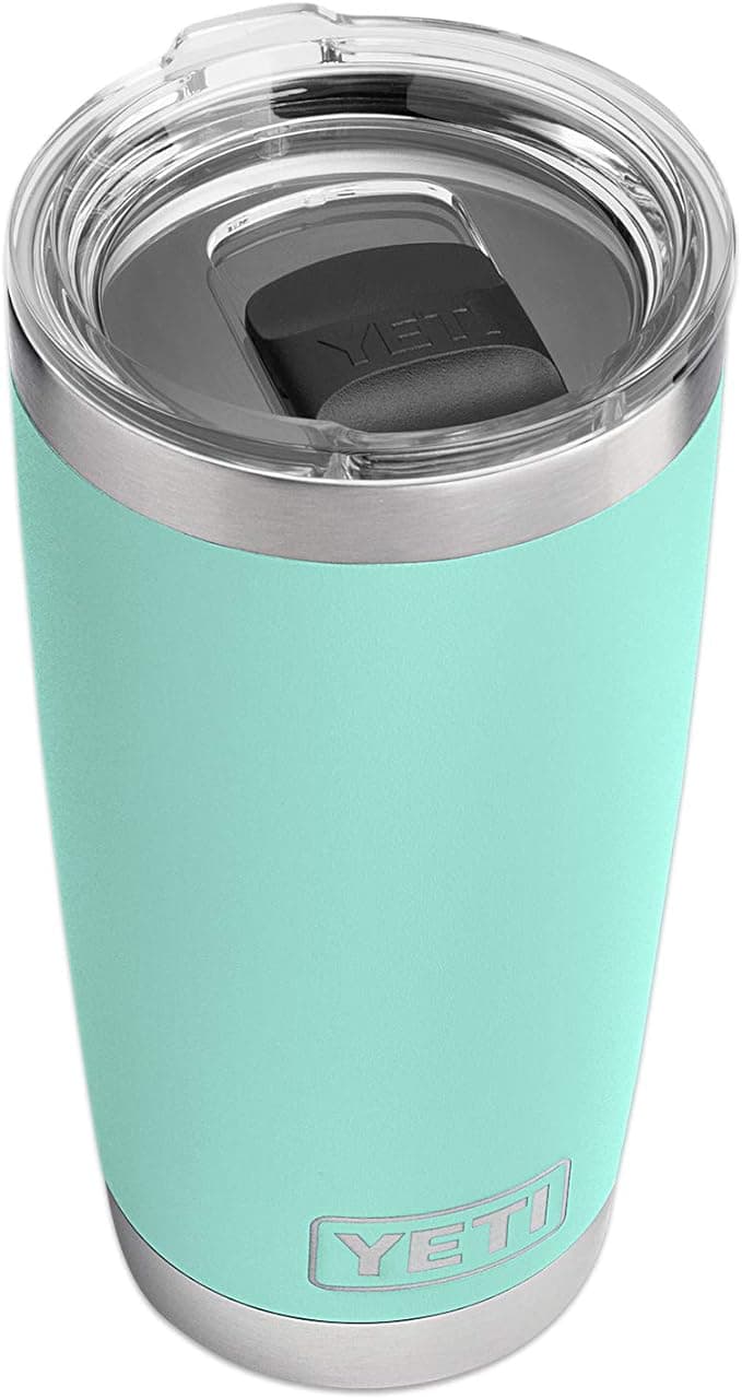Yeti Rambler 20 oz Tumbler Seafoam w Magslider Lid