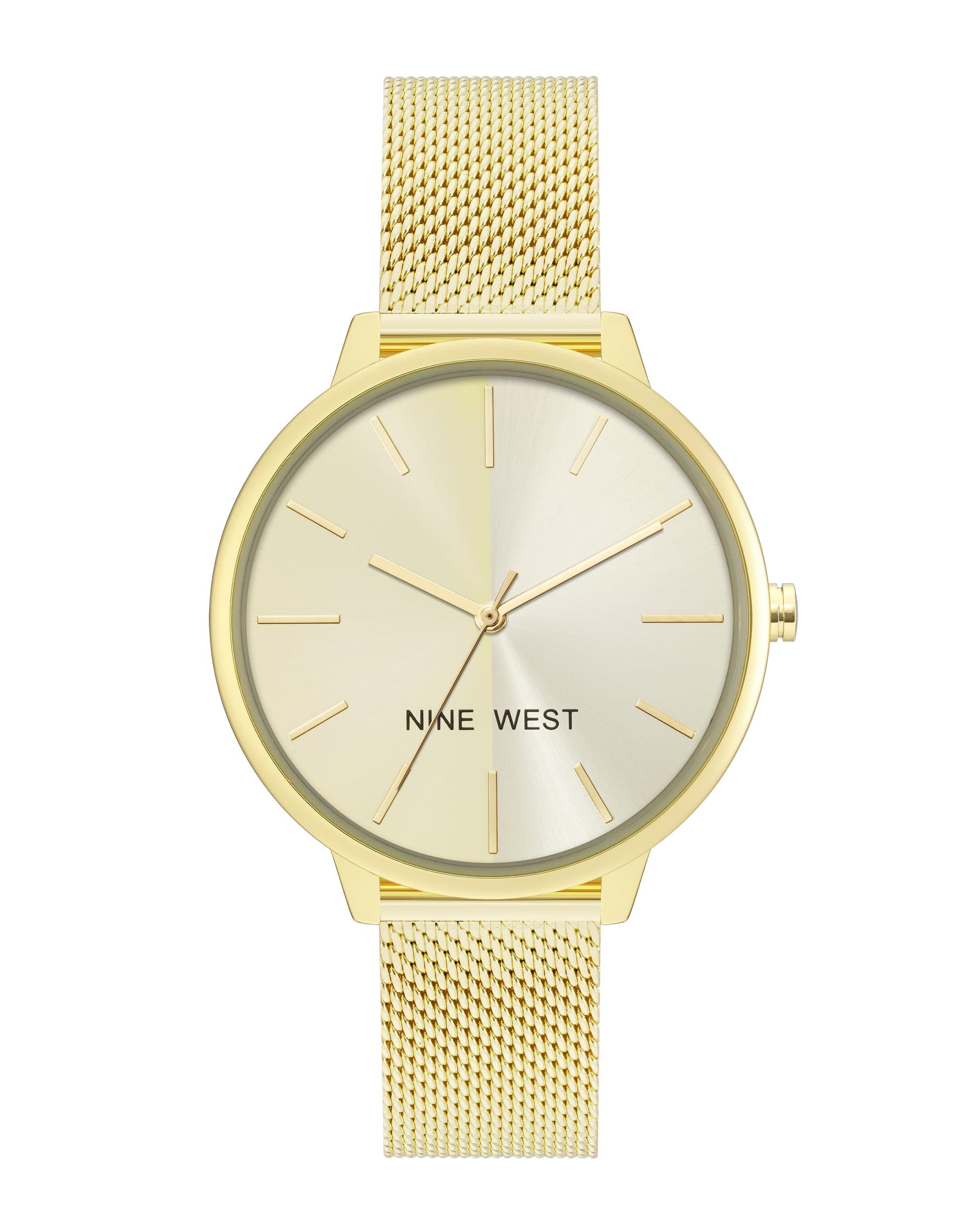Women's Sunray Dial Mesh Bracelet Watch