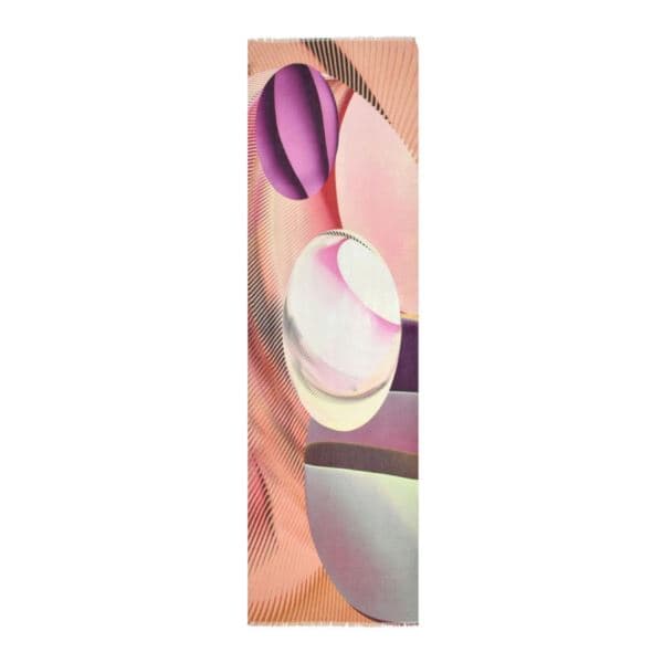 Avril Modern Geo Cotton Blend Scarf