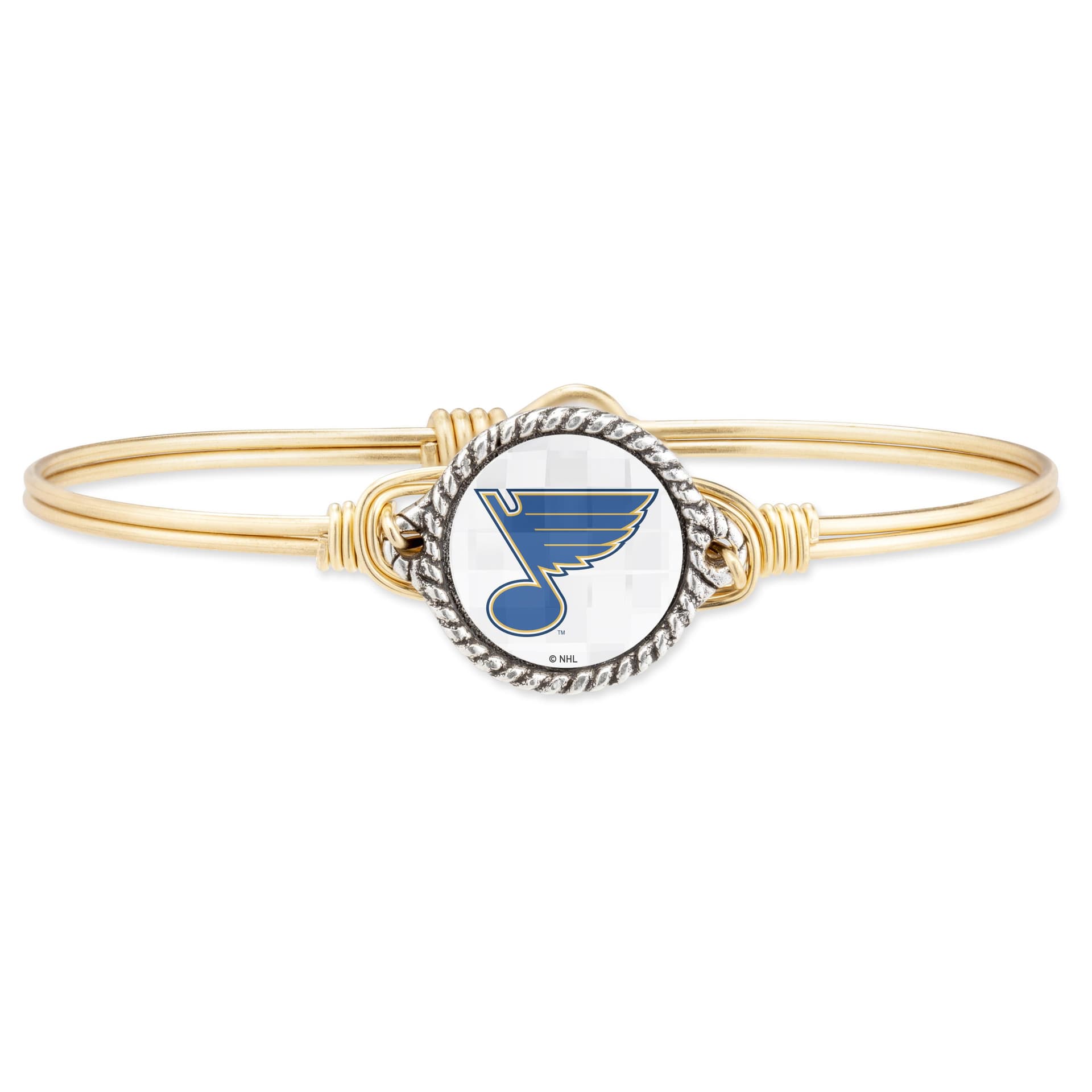 St Louis Blues Bangle Bracelet Size Petite
