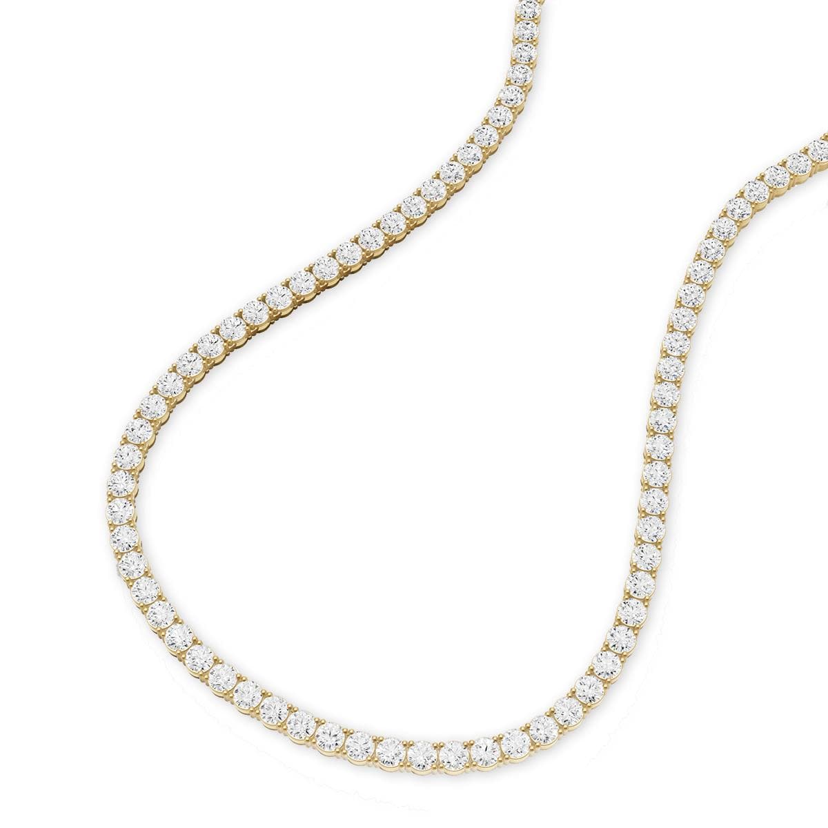 Lab Diamond Tennis Necklace Size 18"
