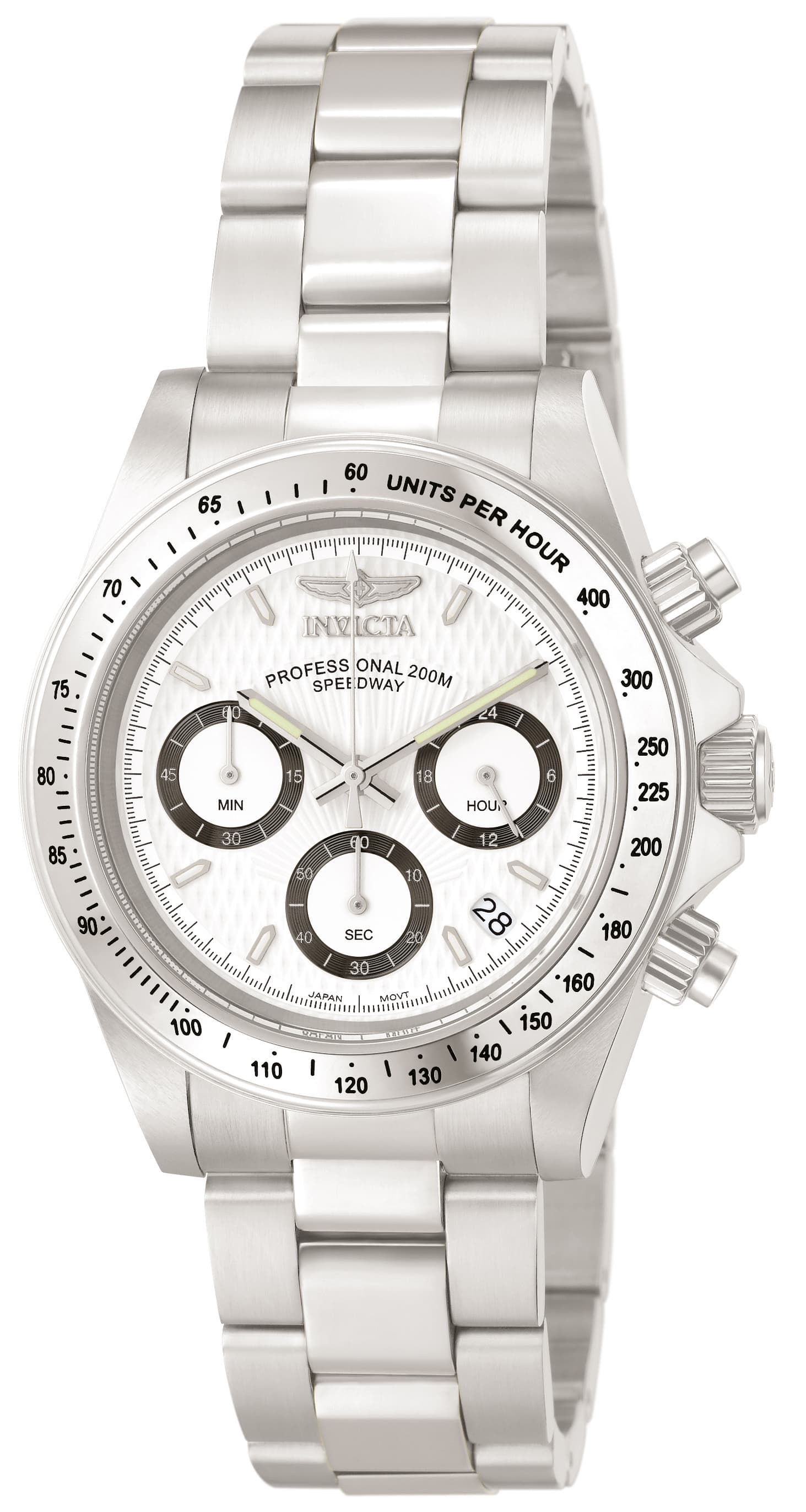 Men's Speedway Quartz Chronograph White Dial Watch