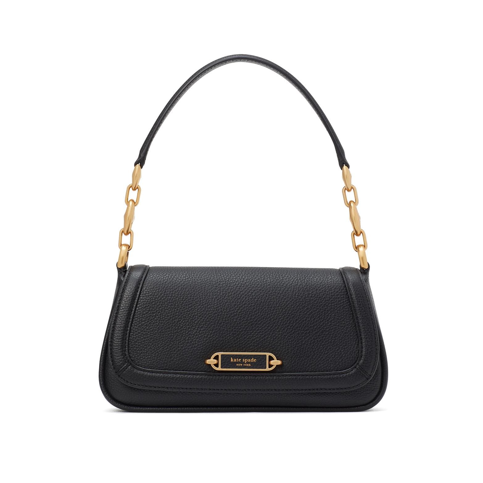 Gramercy Small Flap Shoulder Bag - Black