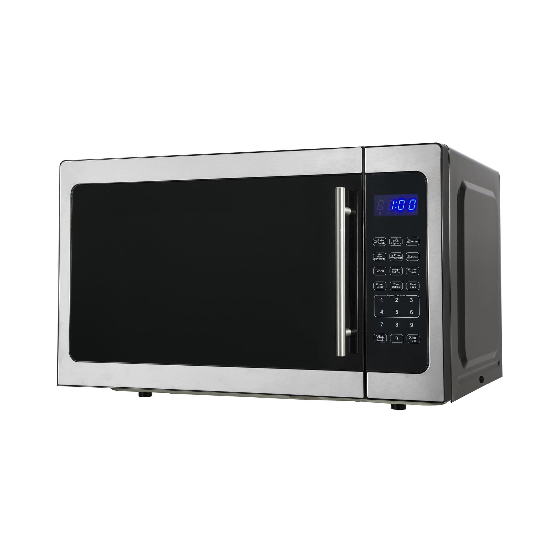1.5 Cubic Foot 1000W Microwave Oven Stainless Steel