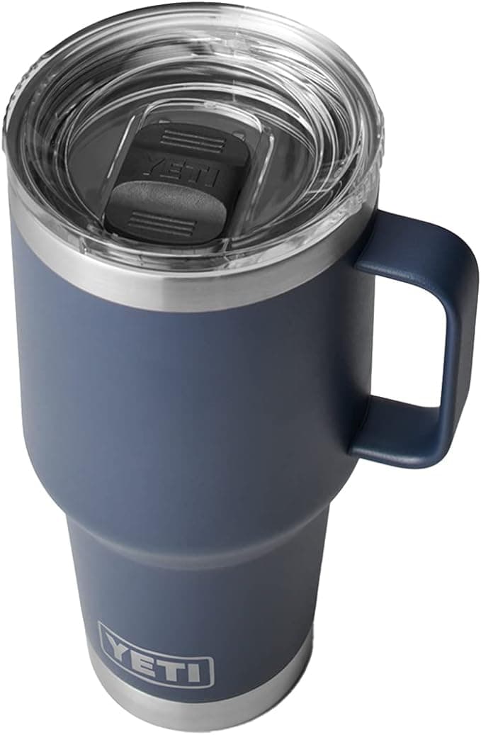 Yeti Rambler 30 oz Travel Mug, Navy w Magslider Lid