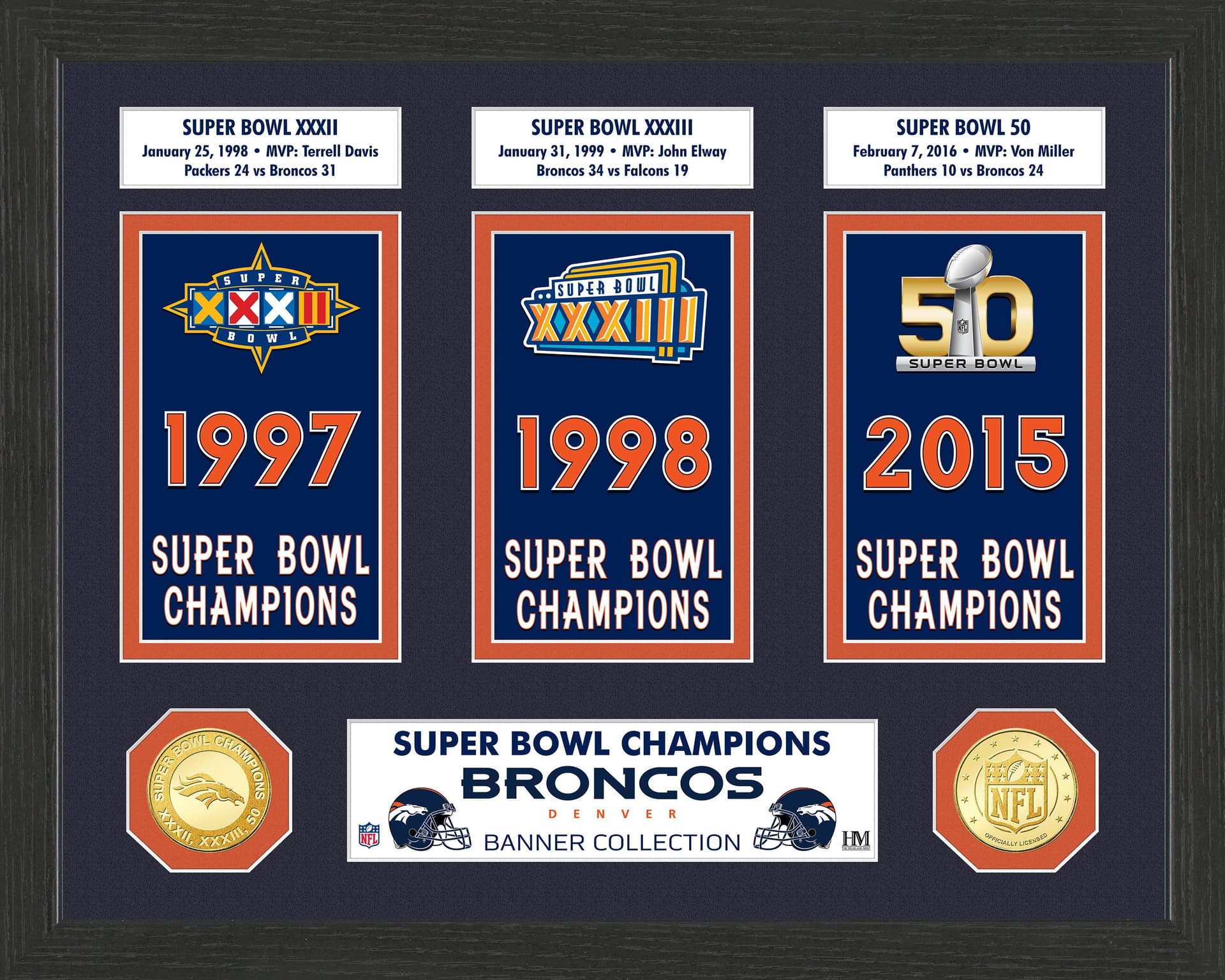 Denver Broncos Super Bowl Banner Collection