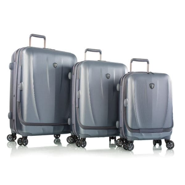 Heys Luggage Vantage Smart Access 100% PC 3pc Luggage Set - Slate Blue