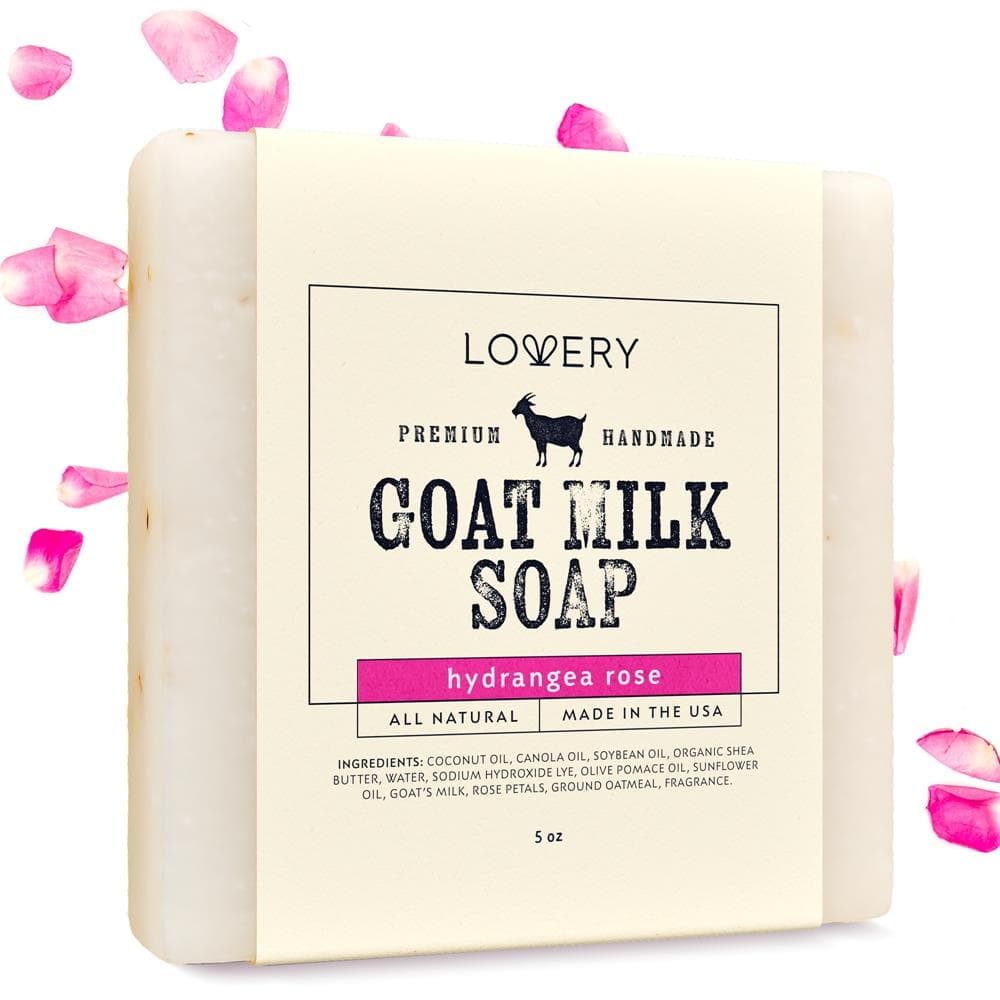 Hydrangea Rose Goat Milk Soap Bar Size 5oz