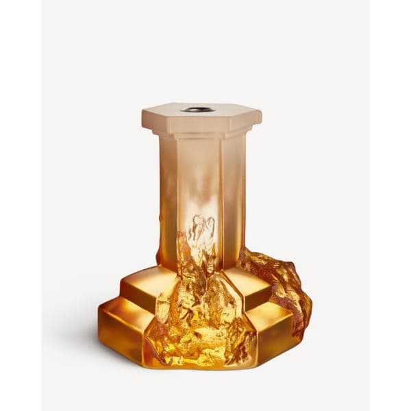 Rocky Baroque Candlestick Amber Haze Large