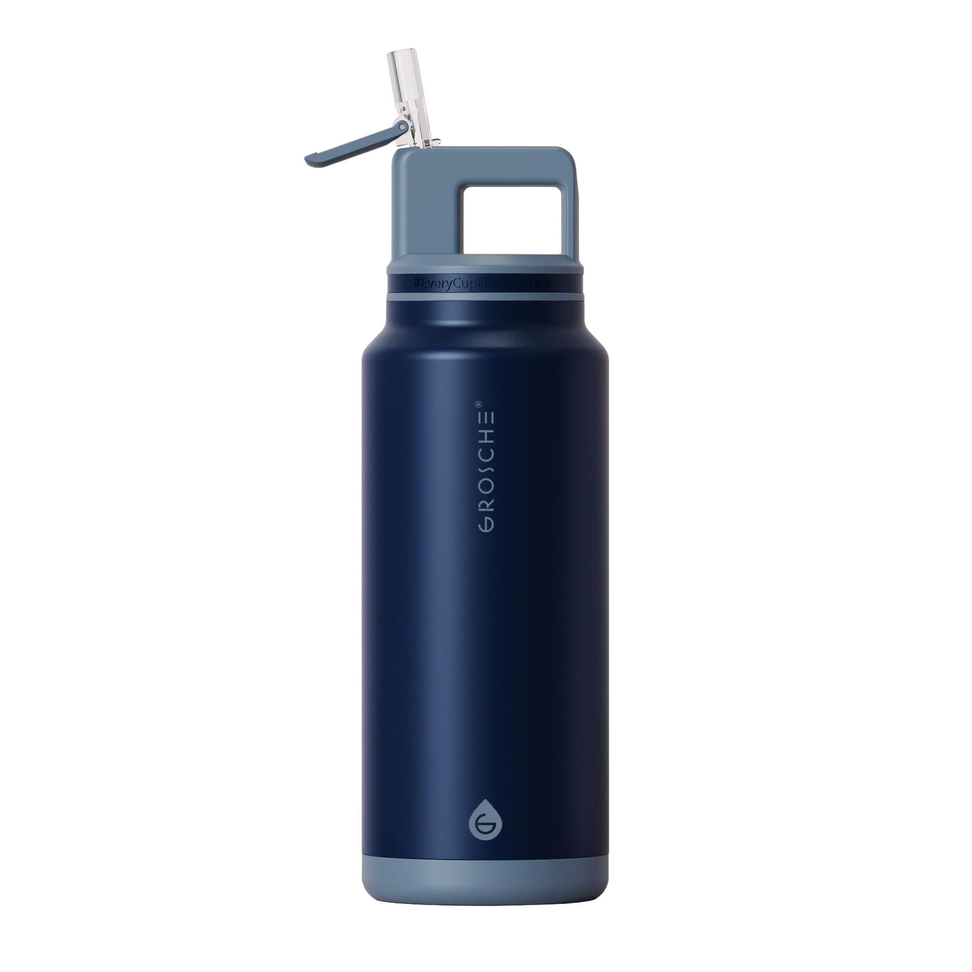 Alpine Flip N' Sip 40 oz. Insulated Water Bottle, Mountain Blue