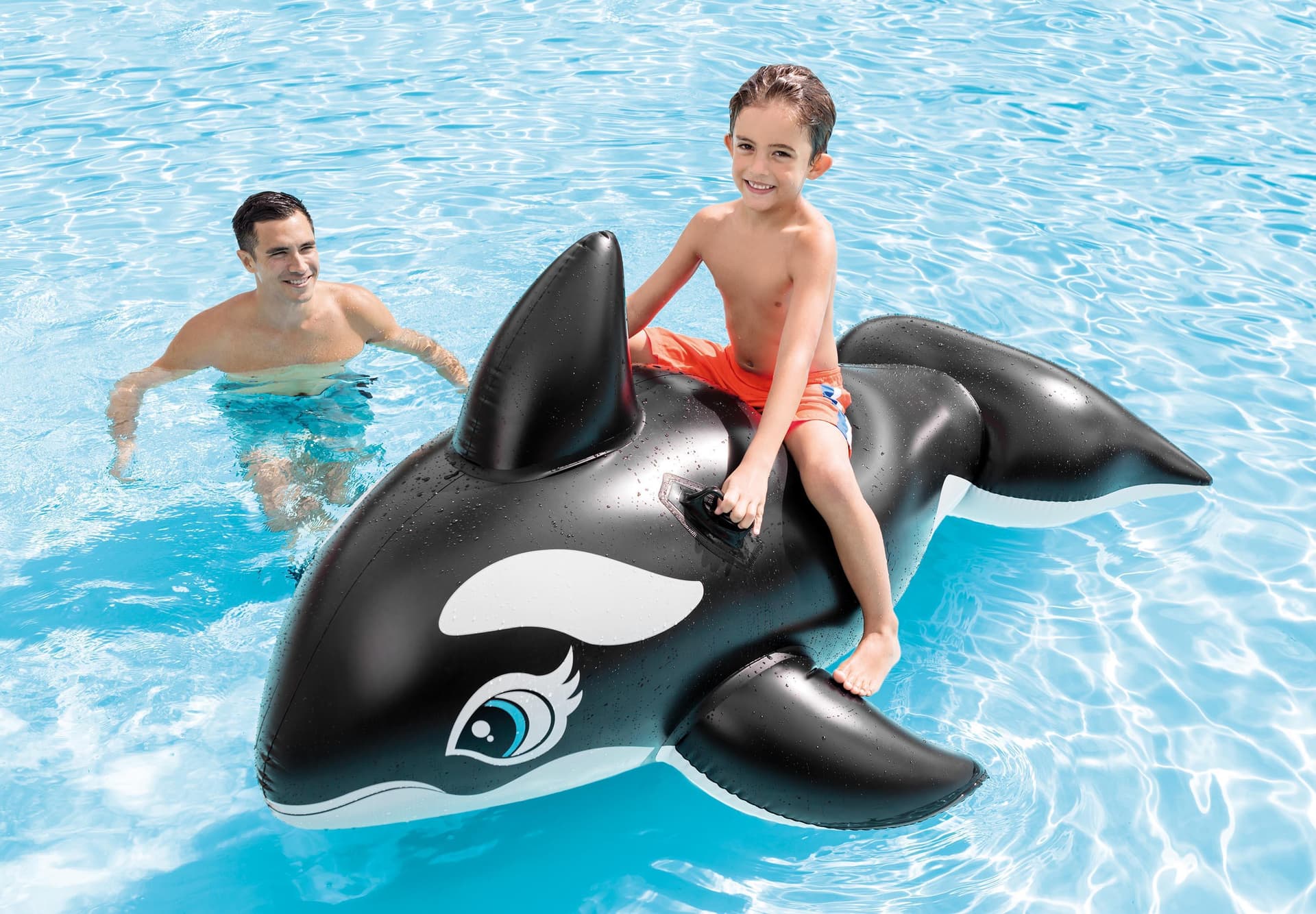 Orca Whale Ride-On Inflatable Pool Float