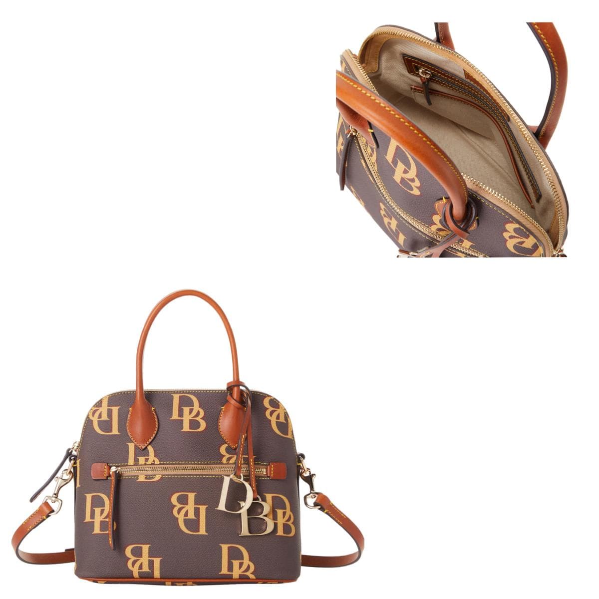 Monogram Domed Satchel