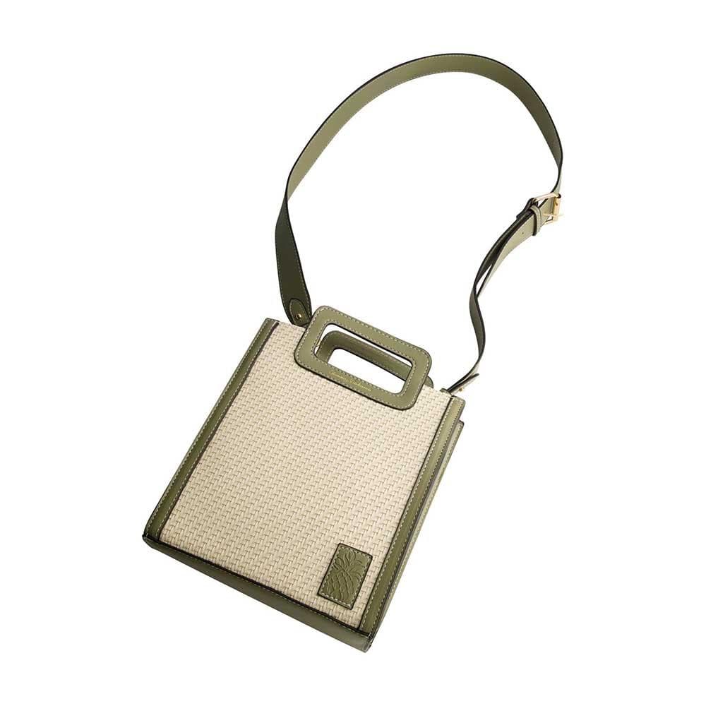Modern Woven North-South Tote