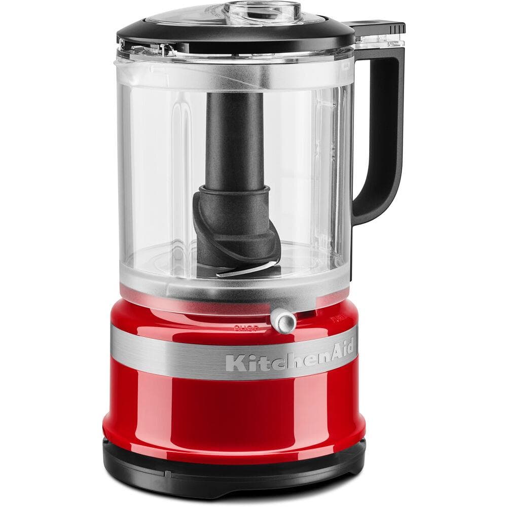 5-Cup Food Chopper with Multi-Purpose Blade and Whisk Accessory, Empire Red