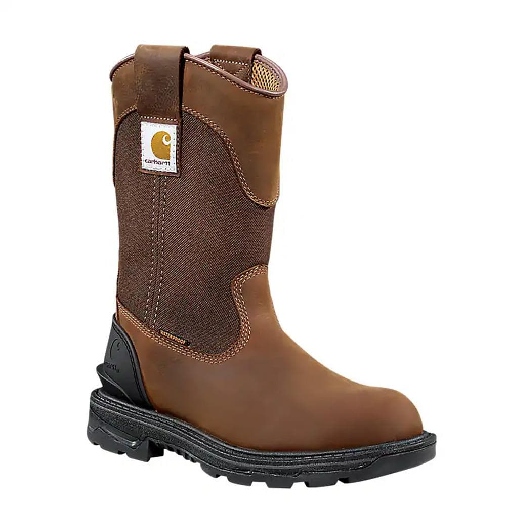 Carhartt Women's 11" Wellington Soft-Toe Boot-Dark Brown-6