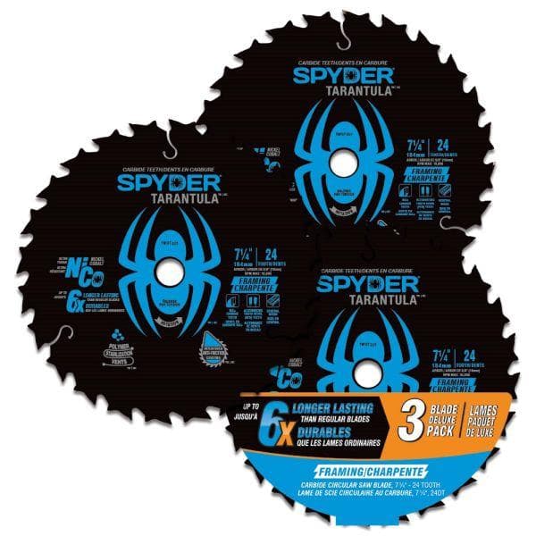 Spyder 7.25" Framing Circular Saw Blades (3-Pack)