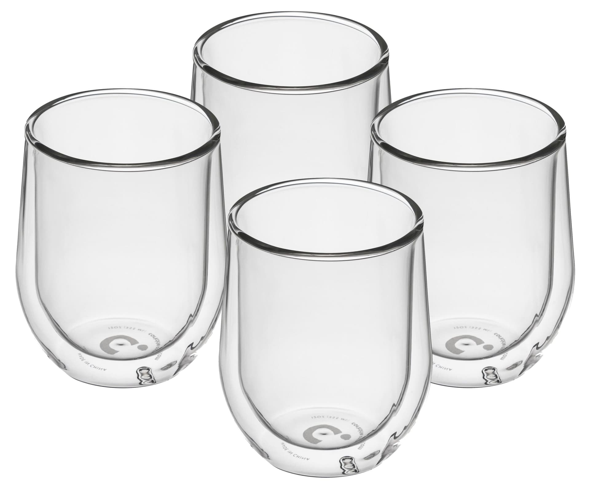 Stemless Glass - Clear, 4 Pack