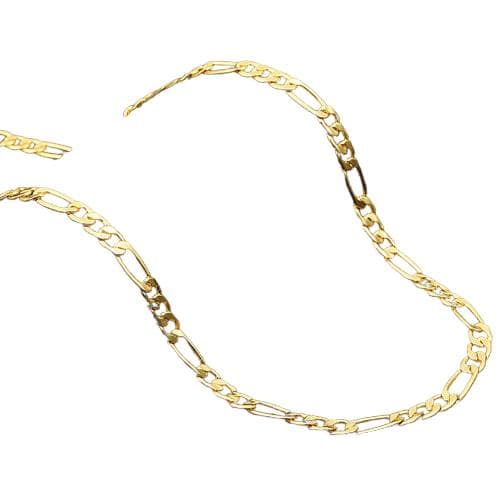 Men's 20" Gold Figaro Link Necklace