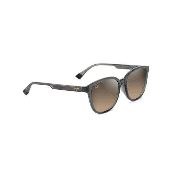 Ku'ikahi Asian Fit Polarized Sunglasses Shiny Dark Gray Frame HCL Bronze Lens