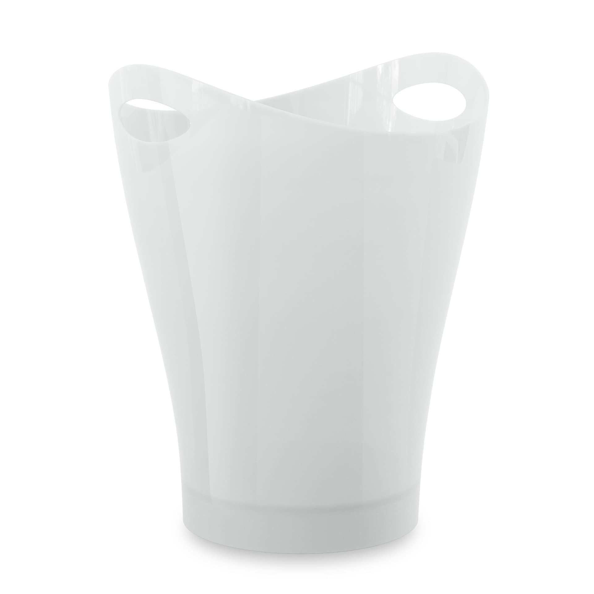 Garbino Waste Can 2.25G Mtl/Wht