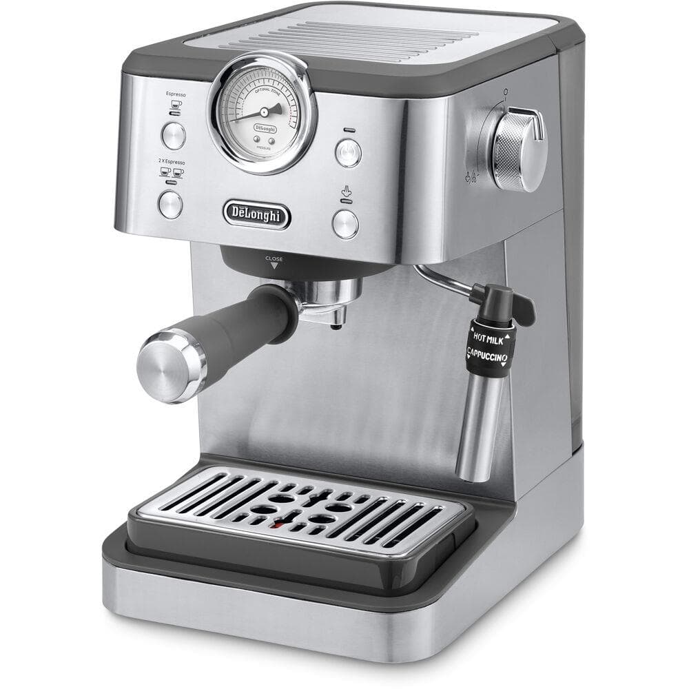 Linea Classic Automatic Espresso Machine with Milk Frother and Pressure Gauge Display