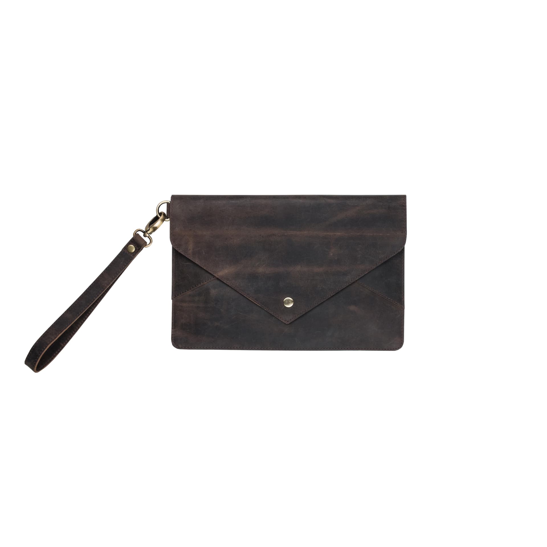 Leather Envelope Clutch