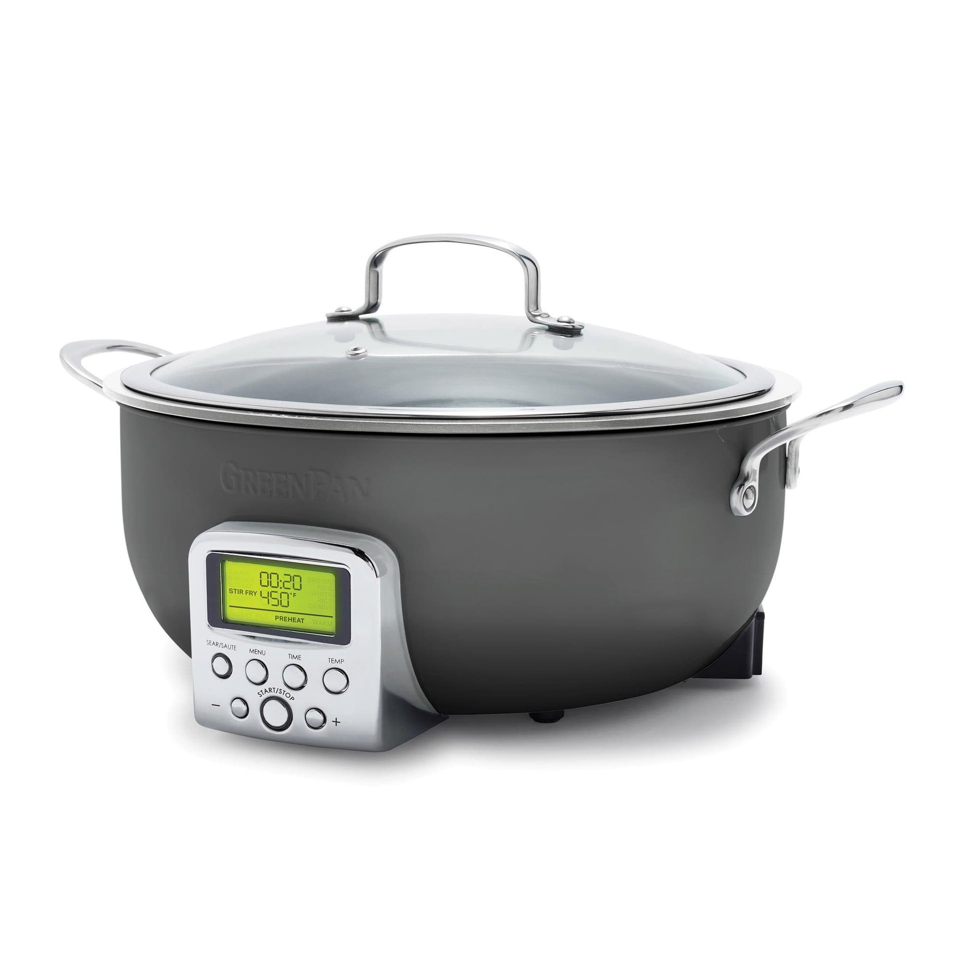 Elite Ceramic 6qt Smart Skillet Graphite