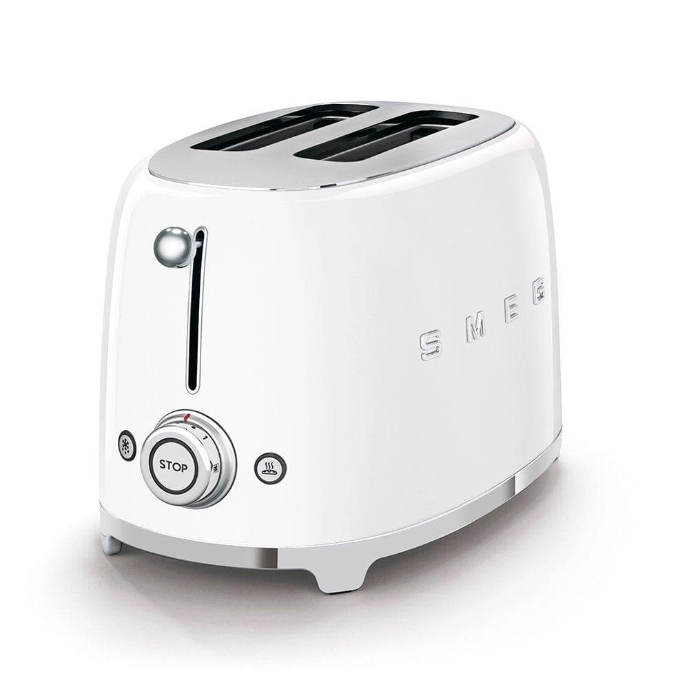 50's Retro-Style 2 Slice Toaster White