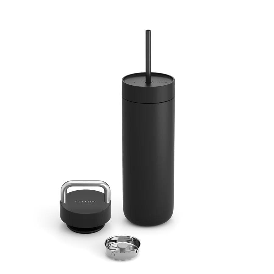 Fellow Carter 2-in-1 Chill Set (20oz Carry, Cold Lid w/ Straw) - Matte Black
