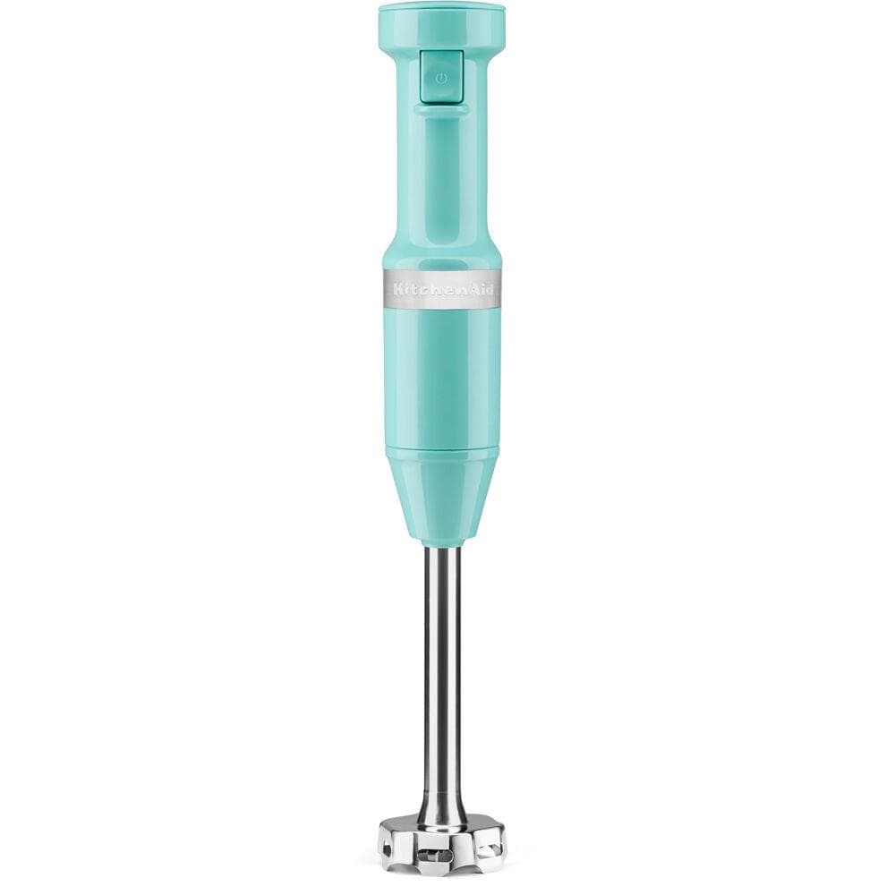 Corded Variable-Speed Immersion Blender in Aqua Sky with Blending Jar
