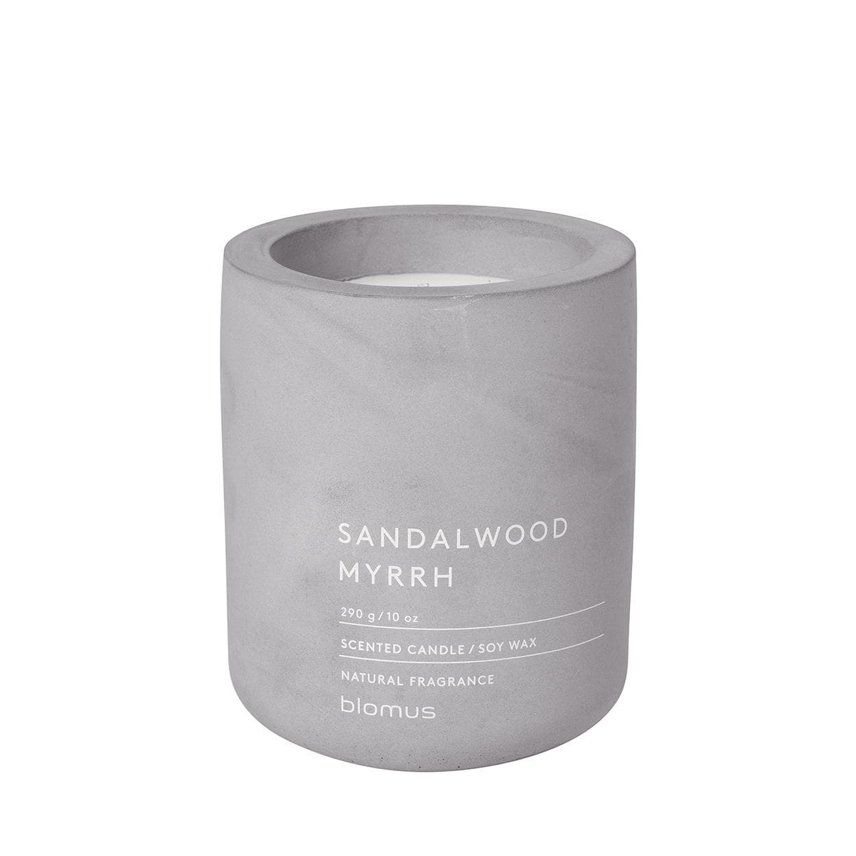 FRAGRA - Large Candle in Concrete Container- Sandalwood