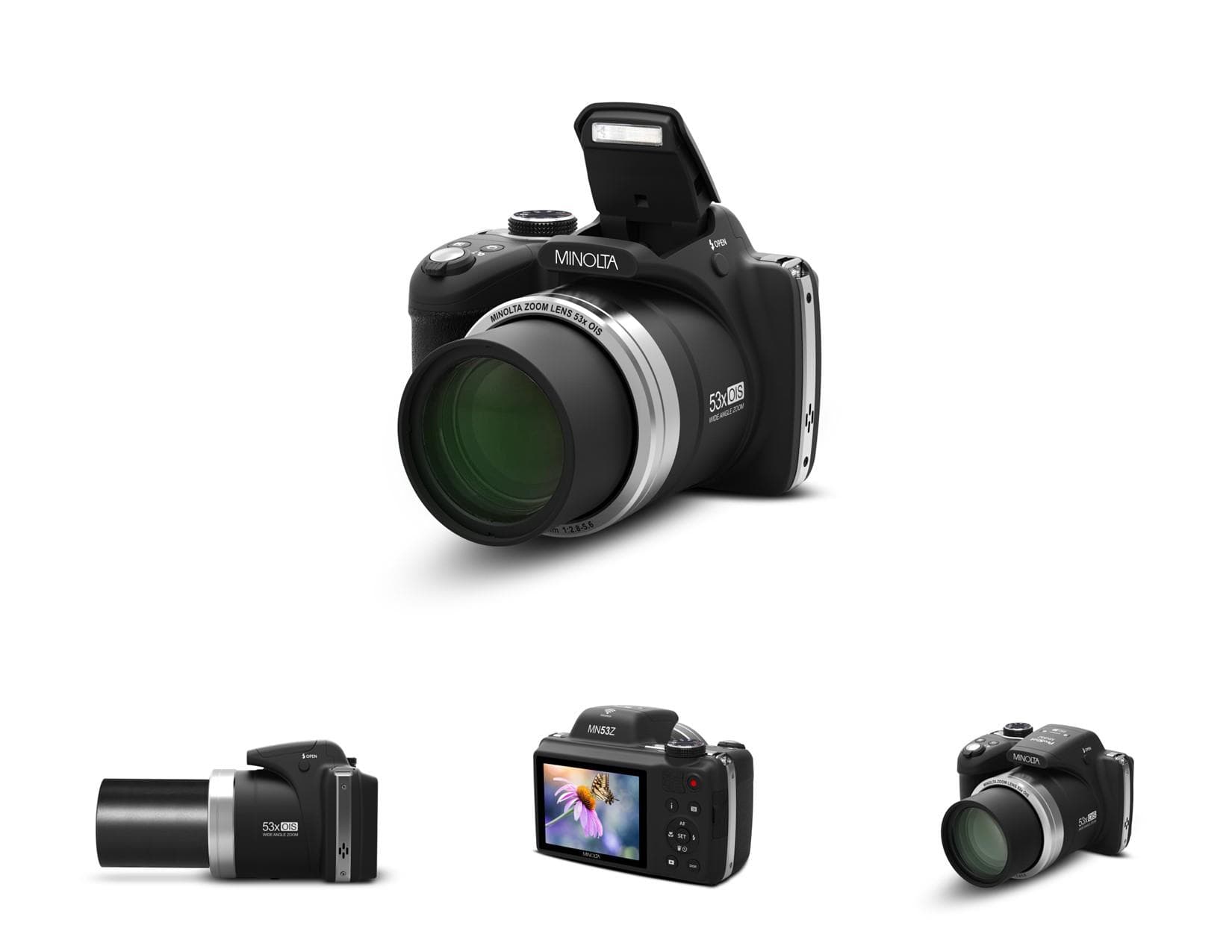 16MP/FHD 53x Optical Zoom Bridge Camera