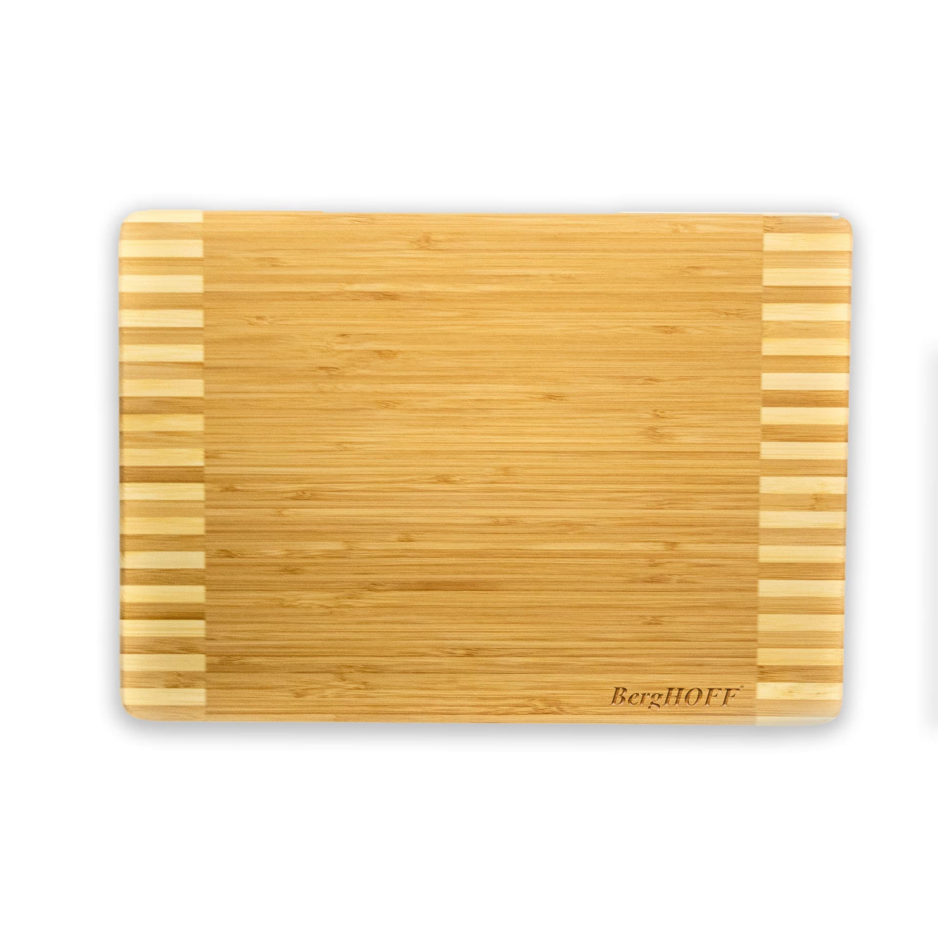 Bamboo Rectangular Two-Tone Stripe Cutting Board
