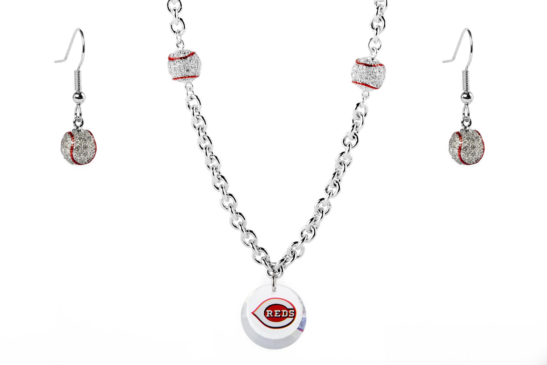 Baseball Set Reds Necklace Exclusive
